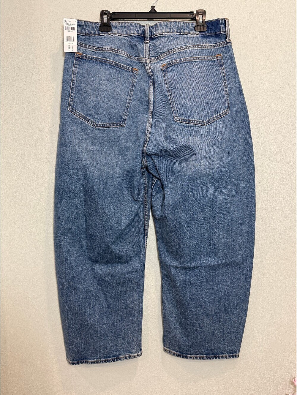 Abercrombie & Fitch High Rise Barrel Curve Love Jeans - Women's 33 NWOT - Picture 4 of 6